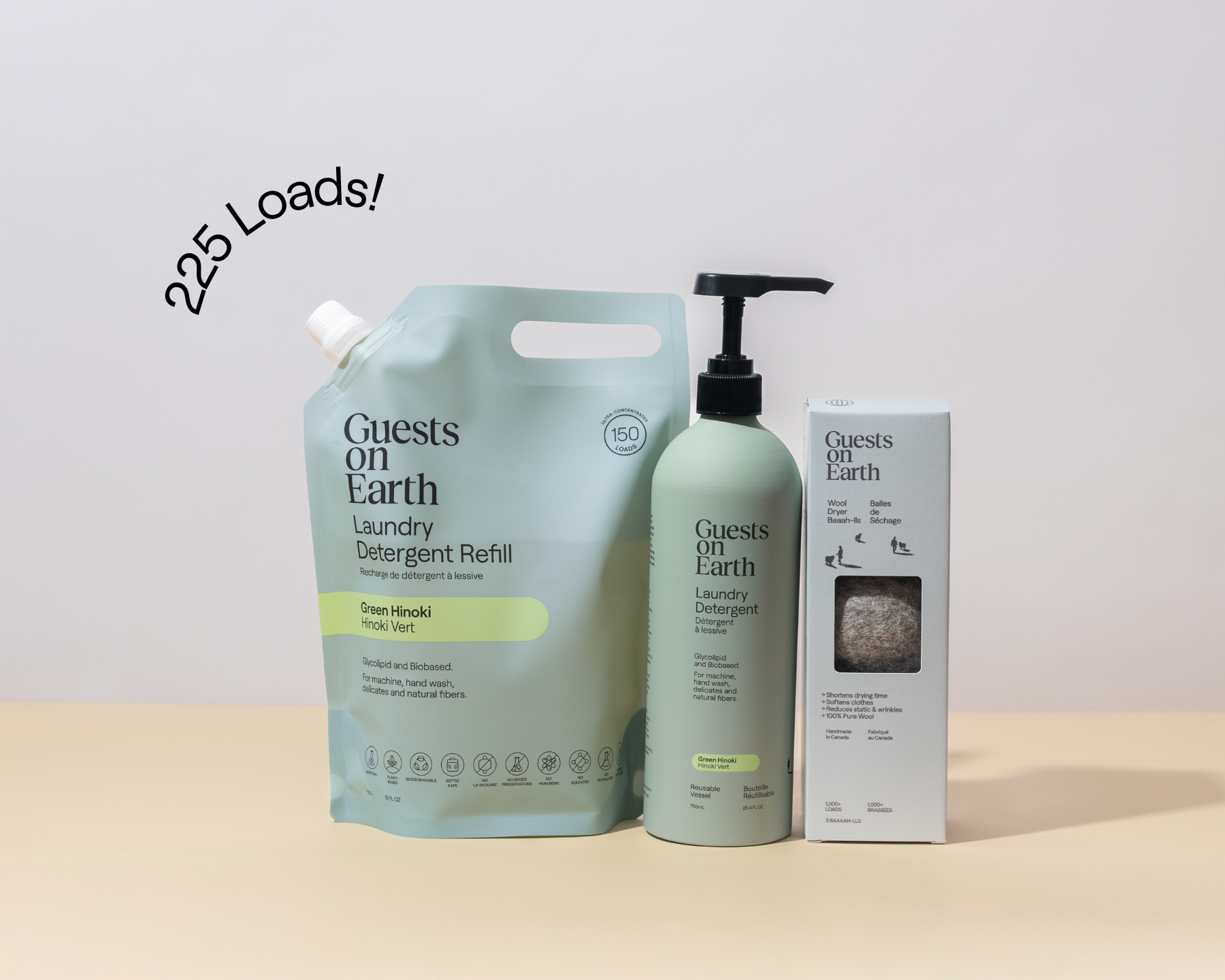 Laundry Bundle Kit Green Hinoki - Guests on Earth